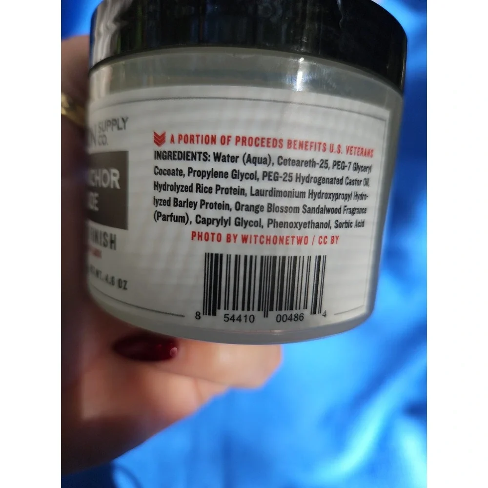 2 Duke Cannon Supply Co. NEWS ANCHOR POMADE Hair Gel Sandalwood NEW